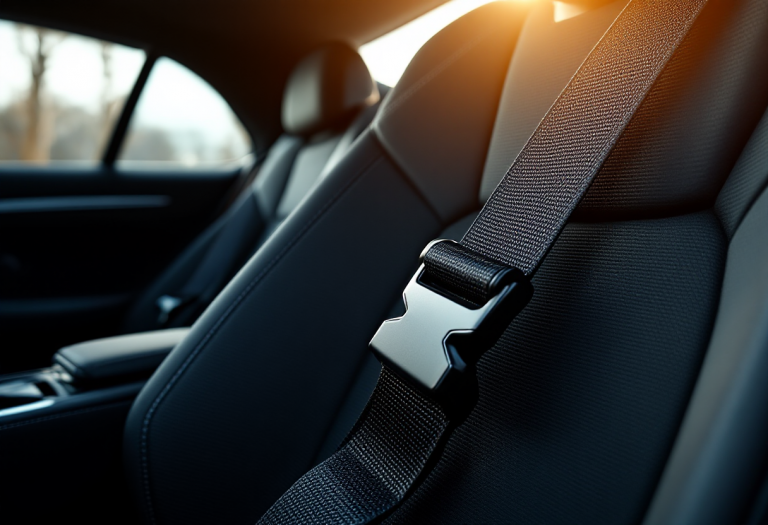 Innovativa cintura di sicurezza multi-adattiva di Volvo