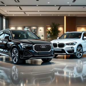 Audi Q3 e BMW X1 in un confronto visivo tra SUV