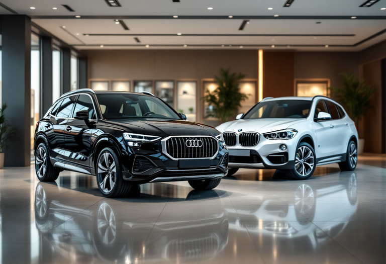 Audi Q3 e BMW X1 in un confronto visivo tra SUV