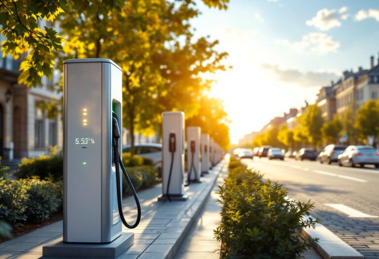 Grafico sui costi di ricarica delle auto elettriche in Europa