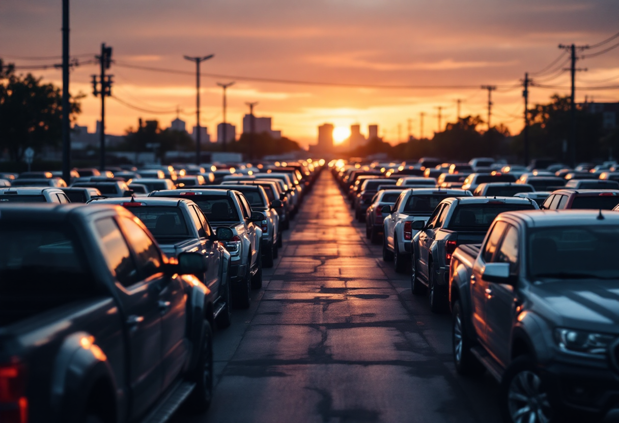 Immagine che mostra l'evoluzione dei pick-up automobilistici