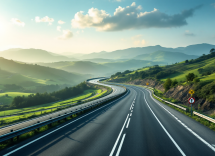 Mappa dell'autostrada A6 con informazioni sul traffico
