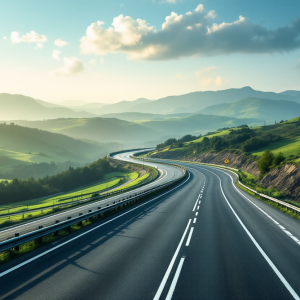 Mappa dell'autostrada A6 con informazioni sul traffico