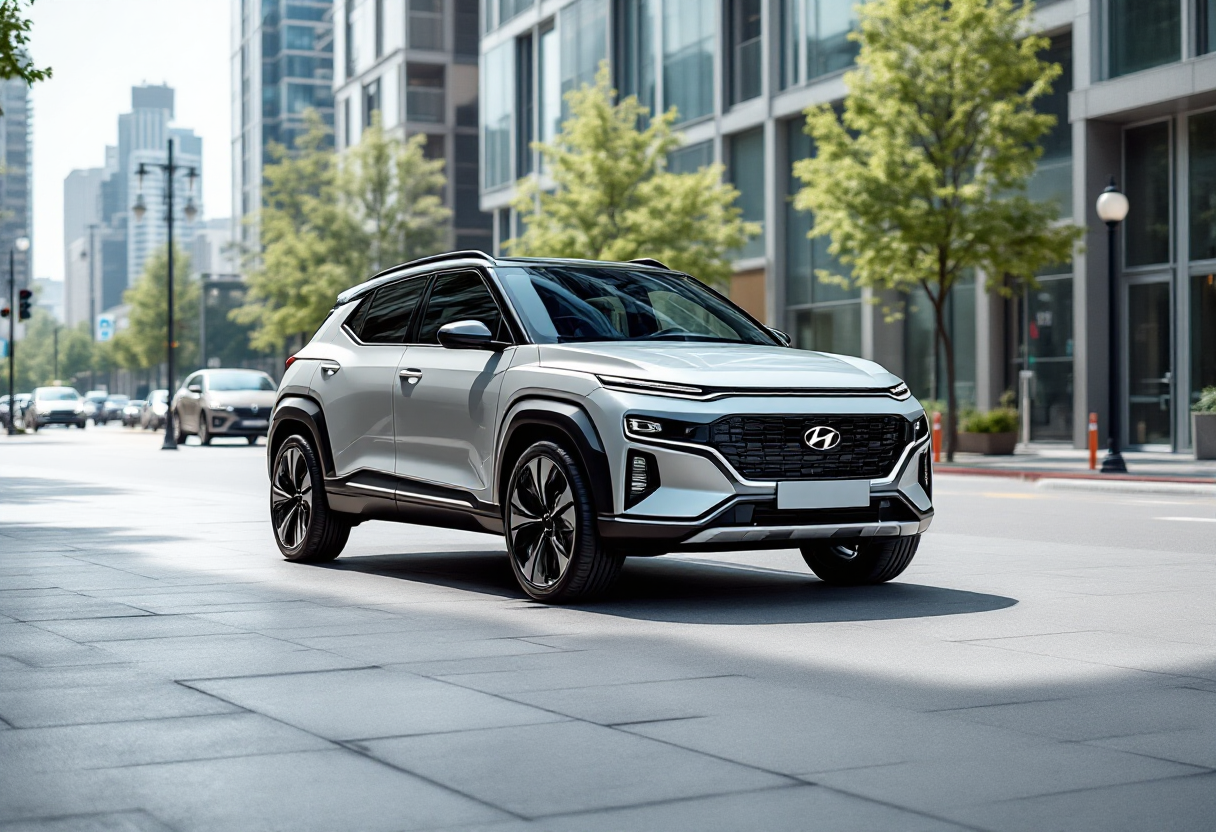 Hyundai Inster Cross, citycar elettrica con design moderno