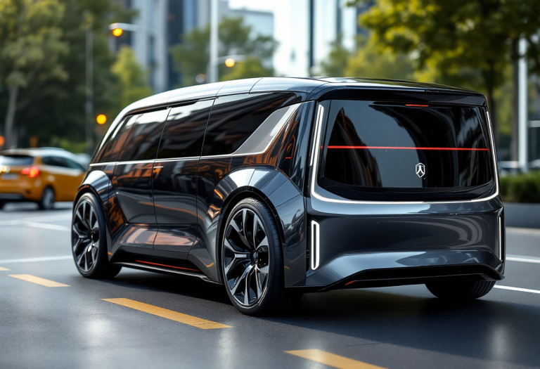Hyundai Staria rinnovata in un contesto urbano moderno