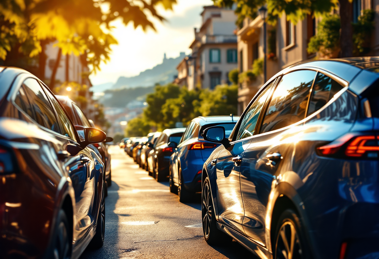 Grafico delle immatricolazioni auto in Italia a maggio 2024