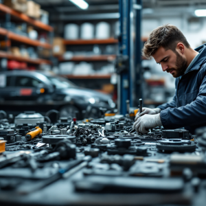 Riparazione auto innovativa in un'officina italiana