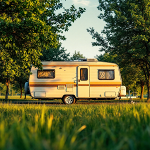 Camper in Germania con ispezione GPL in corso
