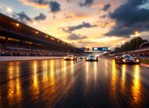 Immagine della 24 Ore di Le Mans 2025 con auto da corsa