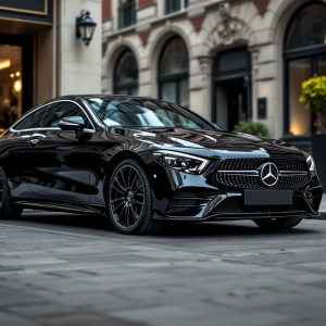 Mercedes CLE 300 4Matic Coupé in un ambiente urbano