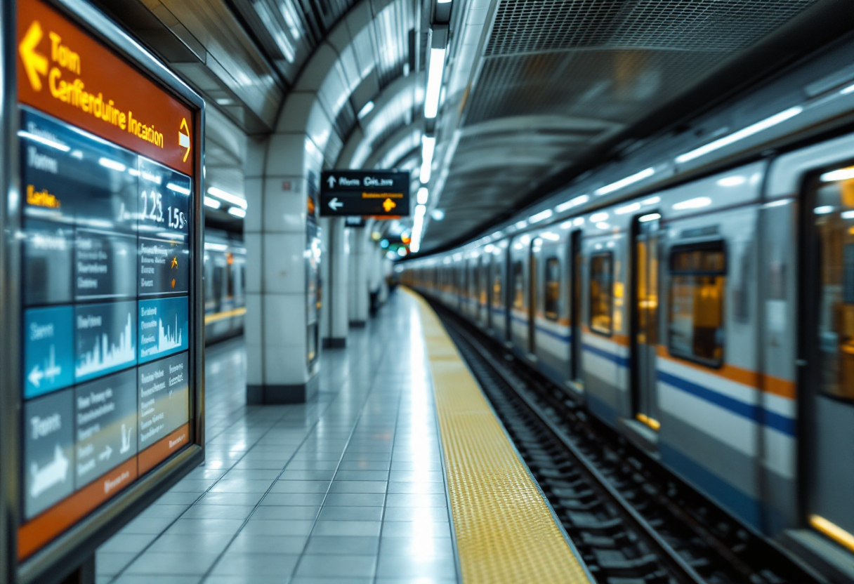 Mappa delle limitazioni della metro C di Roma