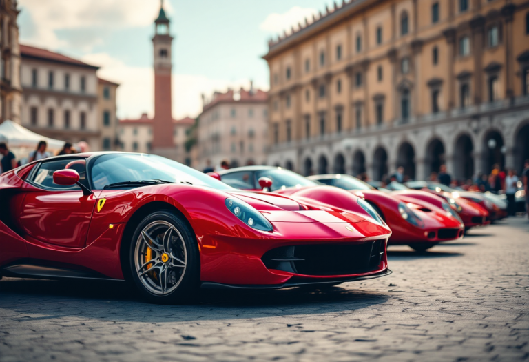 Immagine del Motor Valley Fest 2025 a Modena con auto storiche