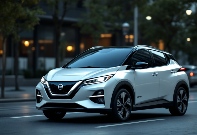 Nuova Nissan Leaf 2026 in un design crossover moderno