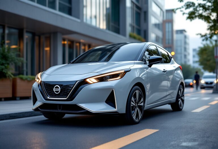 Nissan Micra elettrica con design moderno e tecnologia avanzata