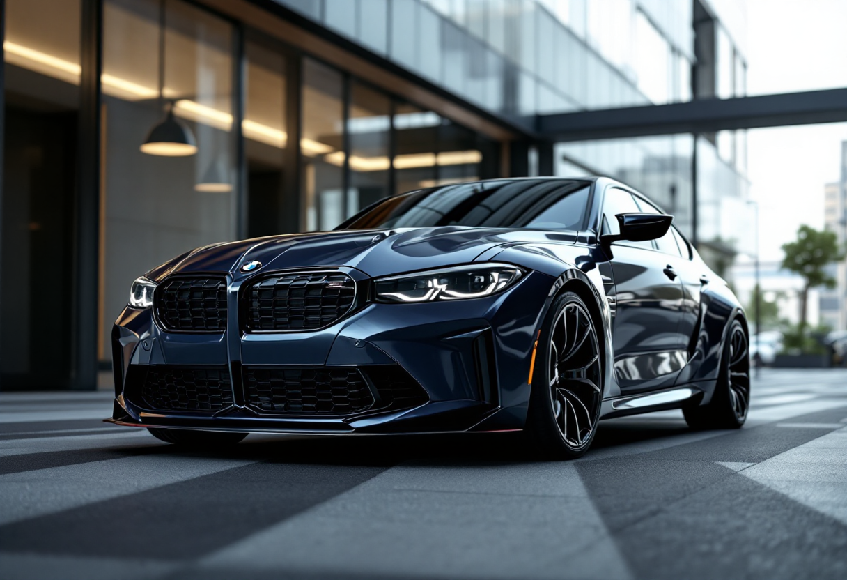 Immagine della nuova BMW M3 elettrica in arrivo nel 2027