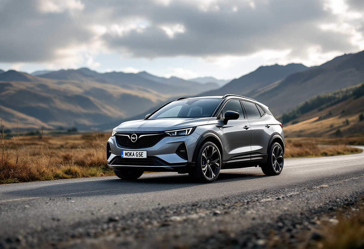 Opel Mokka GSE in movimento su strada