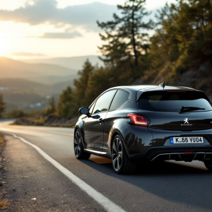 Peugeot E-208 GTi in un ambiente urbano moderno