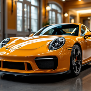 Immagine che celebra l'anniversario di Porsche e Ferragamo