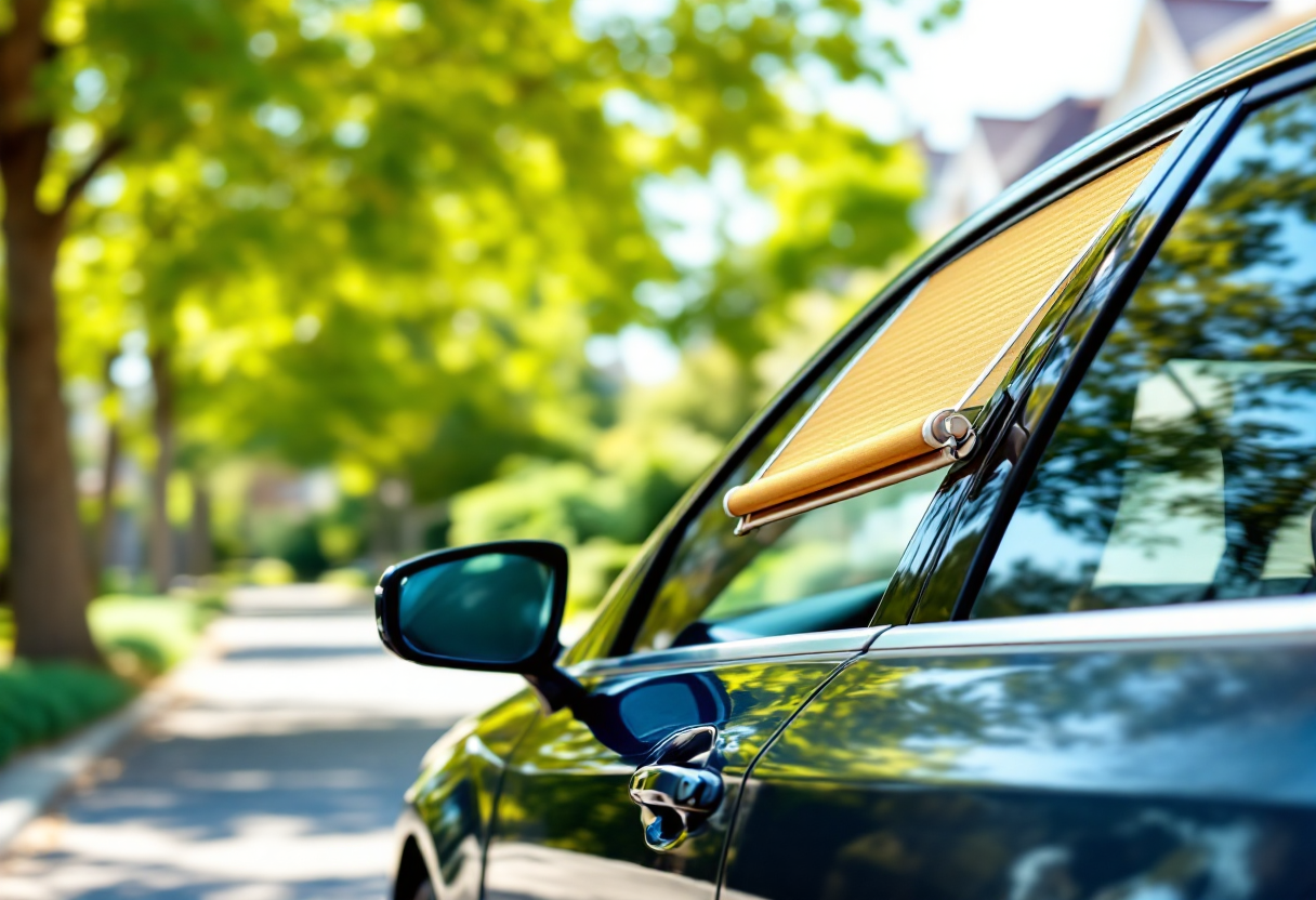 Abitacolo auto protetto dai raggi solari
