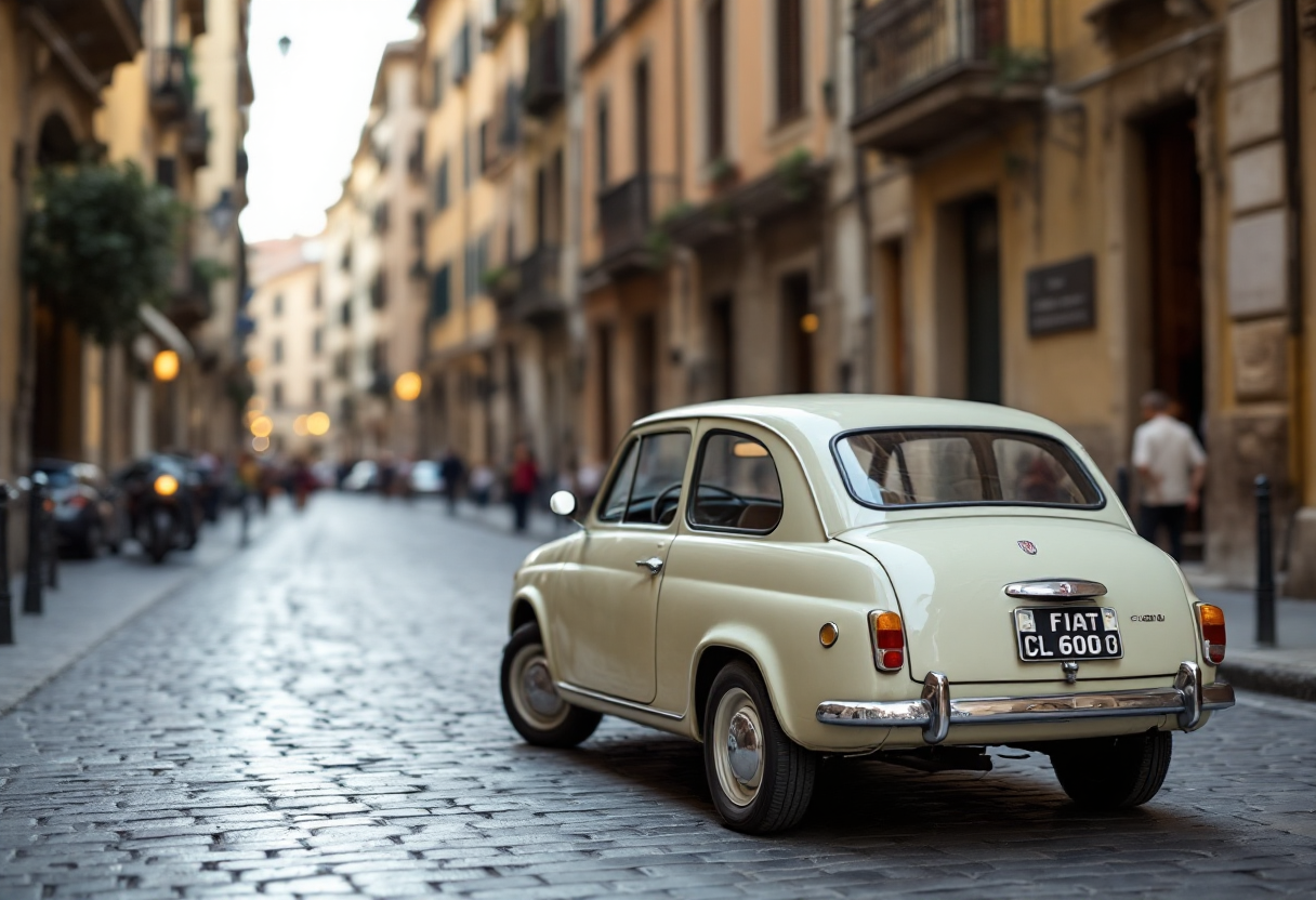 Prototipo 100 della Fiat 600 in esposizione