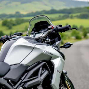 Motocicletta QJ Motor SRT 700 SX in azione