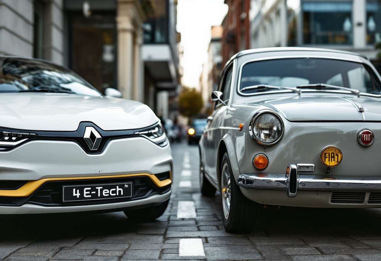 Confronto tra Renault 4 E-Tech Electric e Fiat 600
