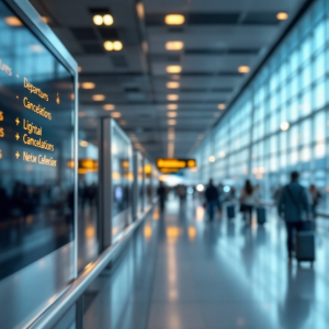 Manifestazione di lavoratori negli aeroporti italiani