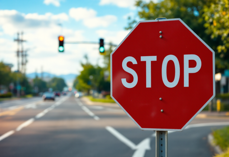 Segnali di pericolo stradali per la sicurezza