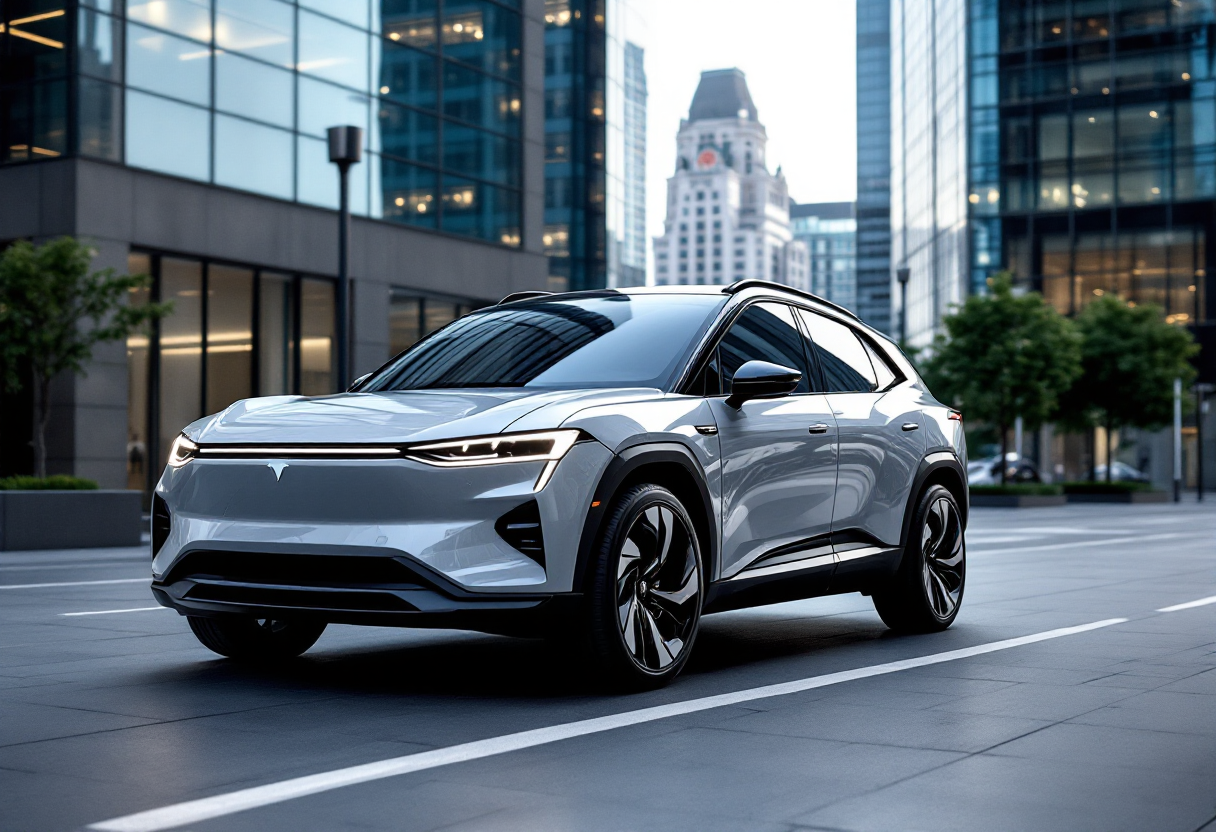 Skoda Elroq RS 2025 in movimento su strada
