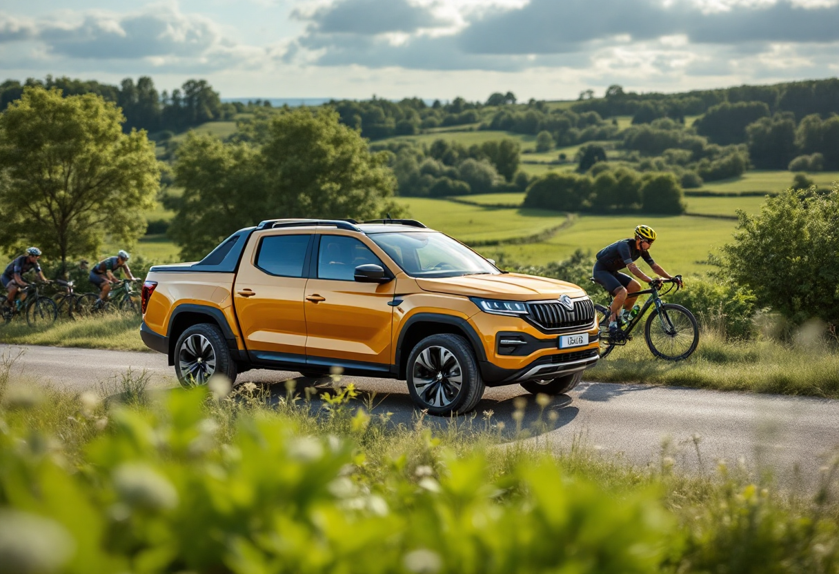 Skoda L&K 130, pick-up ibrido per il ciclismo professionale