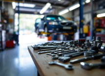 Braccetti auto in fase di sostituzione