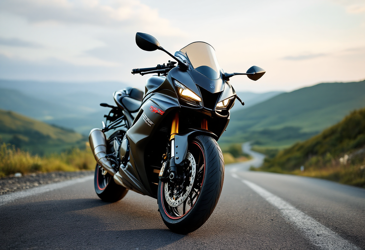 Suzuki GSX-S1000 EVO in azione su strada