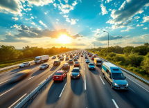 Immagine del traffico sull'autostrada A10 in estate 2025