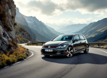 Volkswagen Golf GTI Edition 50 in un ambiente urbano