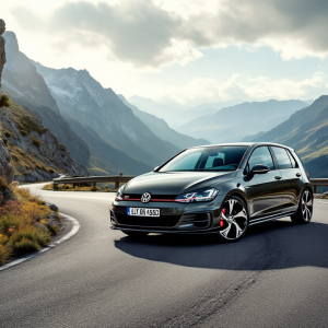 Volkswagen Golf GTI Edition 50 in un ambiente urbano