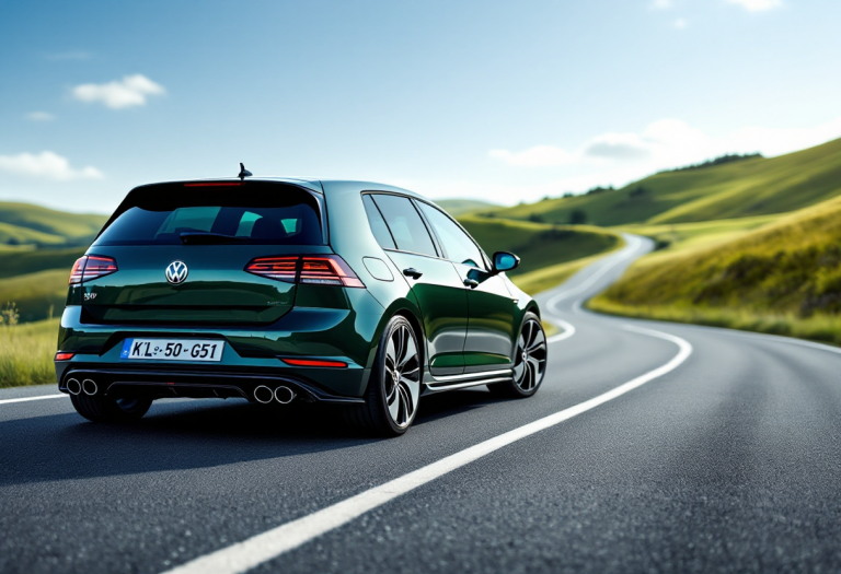 Volkswagen Golf GTI Edition 50 in un ambiente urbano