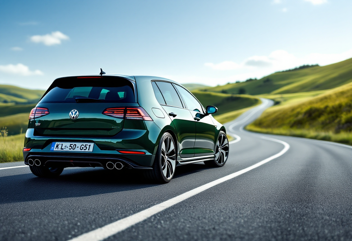 Volkswagen Golf GTI Edition 50 in un ambiente urbano