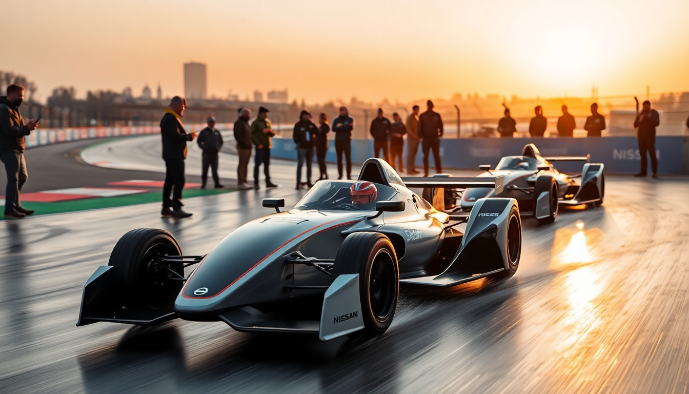 gabriele mini e abbi pulling successi ai rookie test di berlino con nissan formula e 1753119523
