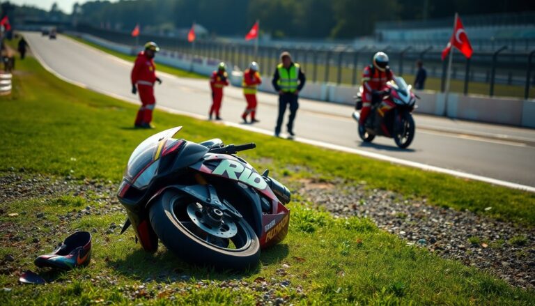 incidente in pista callum grigor in coma indotto dopo il crash python 1757219799