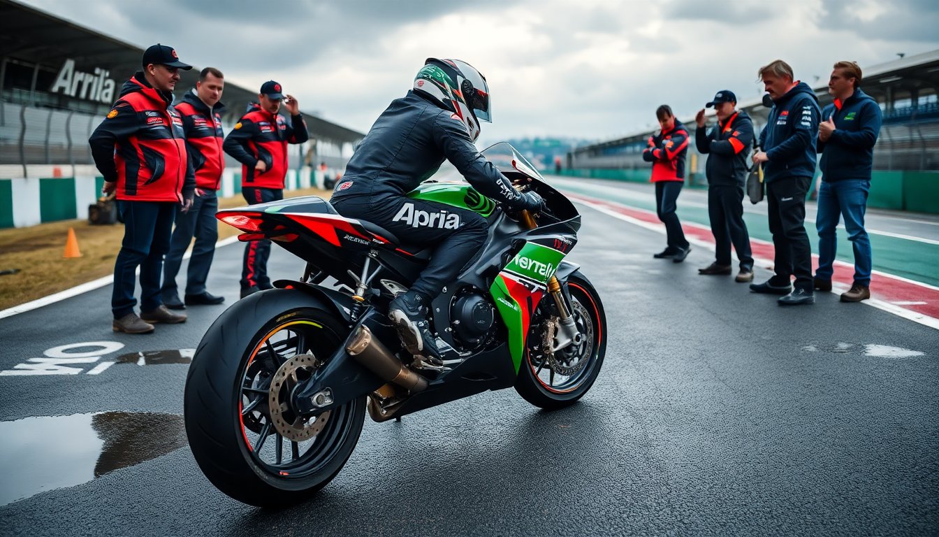 aprilia eccelle nei test di valencia preparativi per la stagione motogp 2026 1763519775