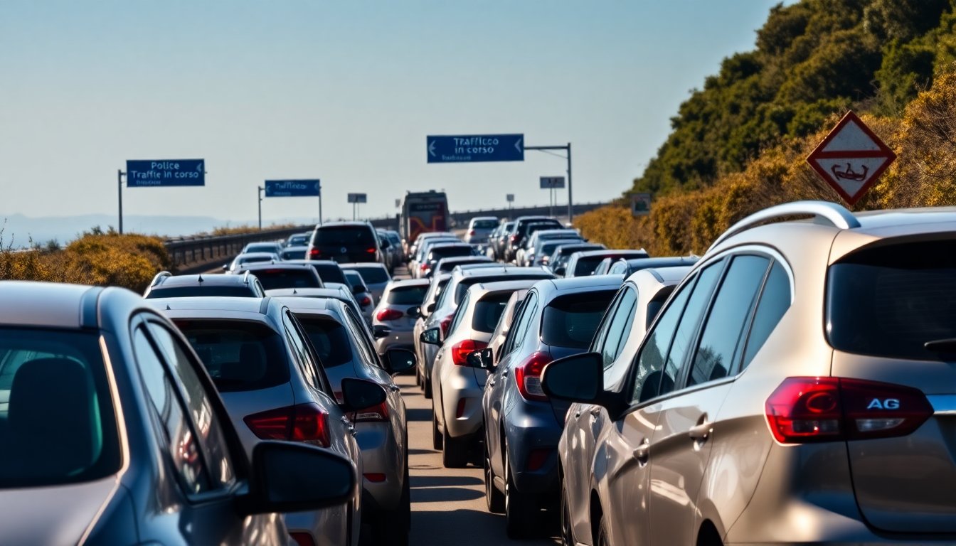 aumento del traffico sulla a26 a causa di incidente dettagli e aggiornamenti 1762417939