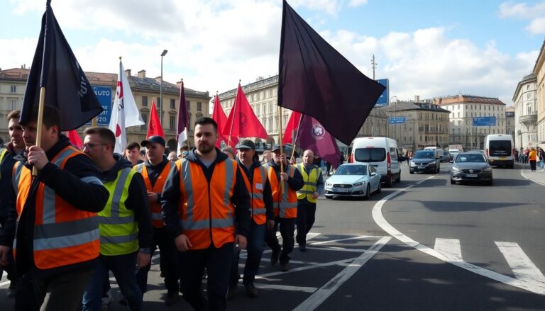 disagi stradali a genova per lo sciopero dei lavoratori dellilva 1763613125