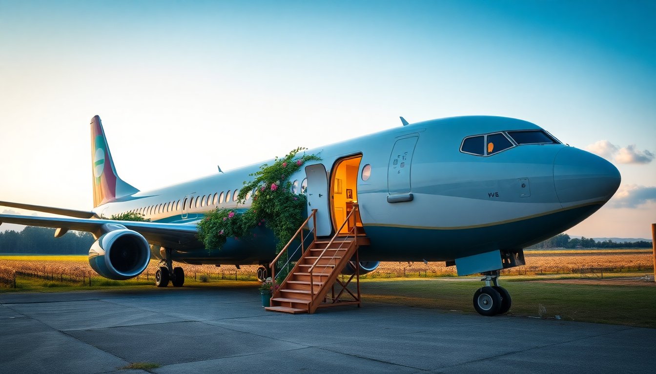 come un vecchio boeing 737 e stato trasformato in unesclusiva opzione di soggiorno 1766394942