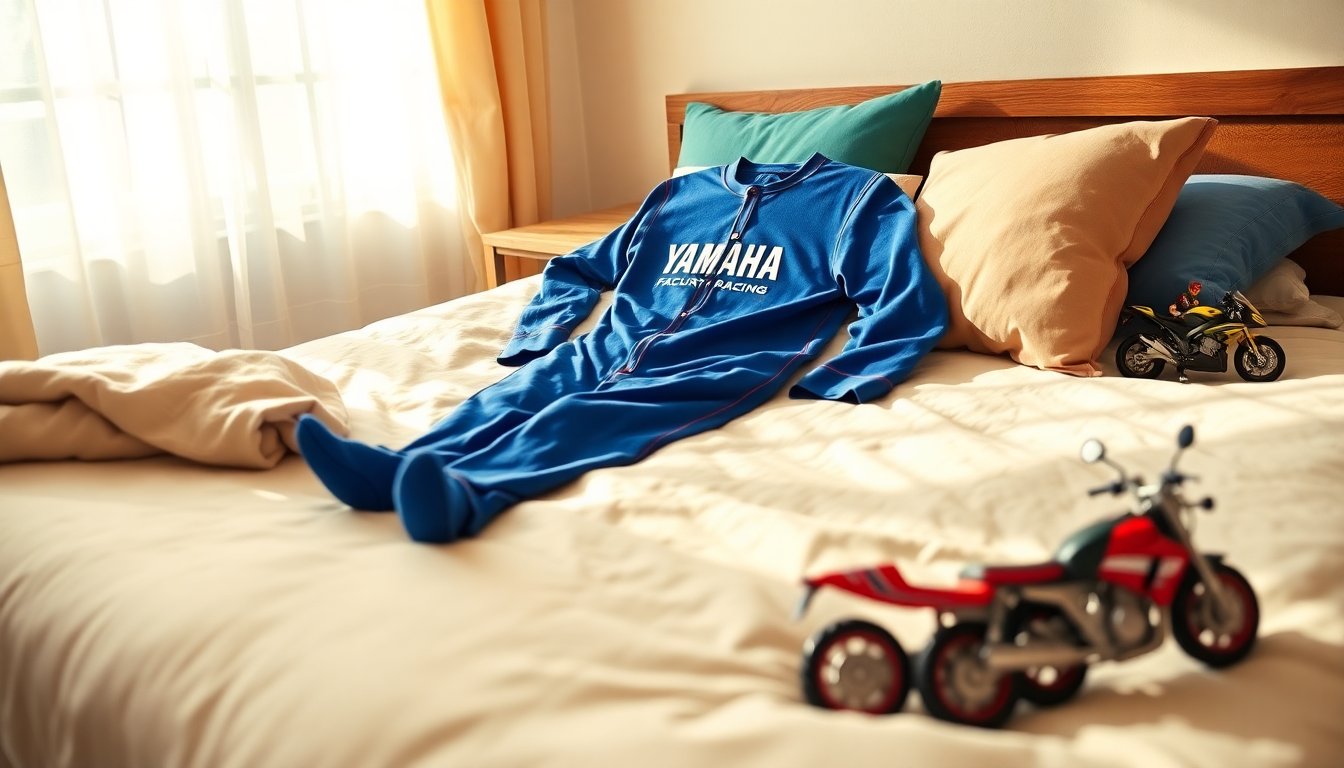 scopri il pigiamino yamaha factory racing il regalo perfetto per i piccoli fan della motogp 1769654472