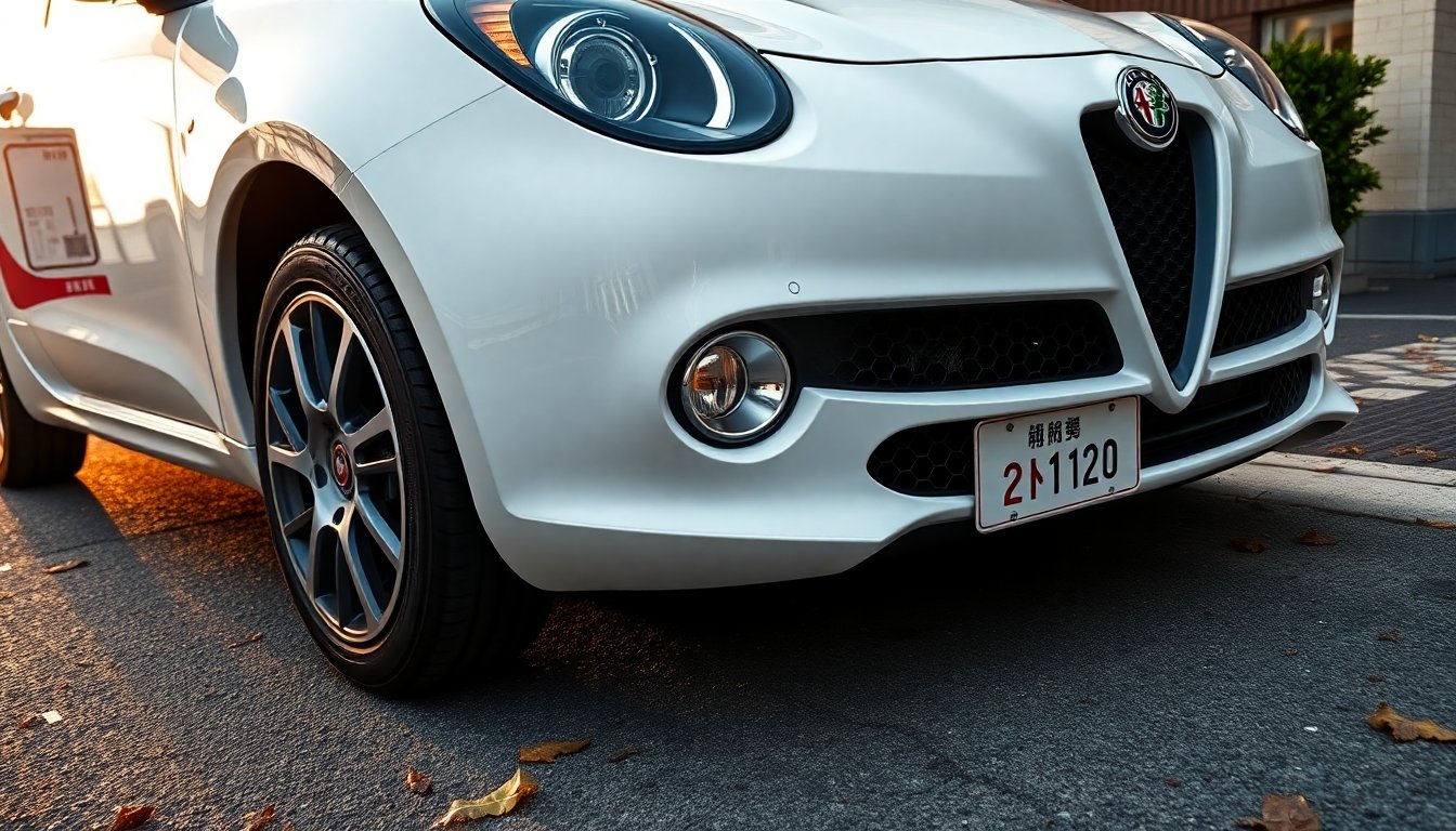 alfa romeo junior edizione bianco in giappone serie limitata con targa sulla destra 1772311987