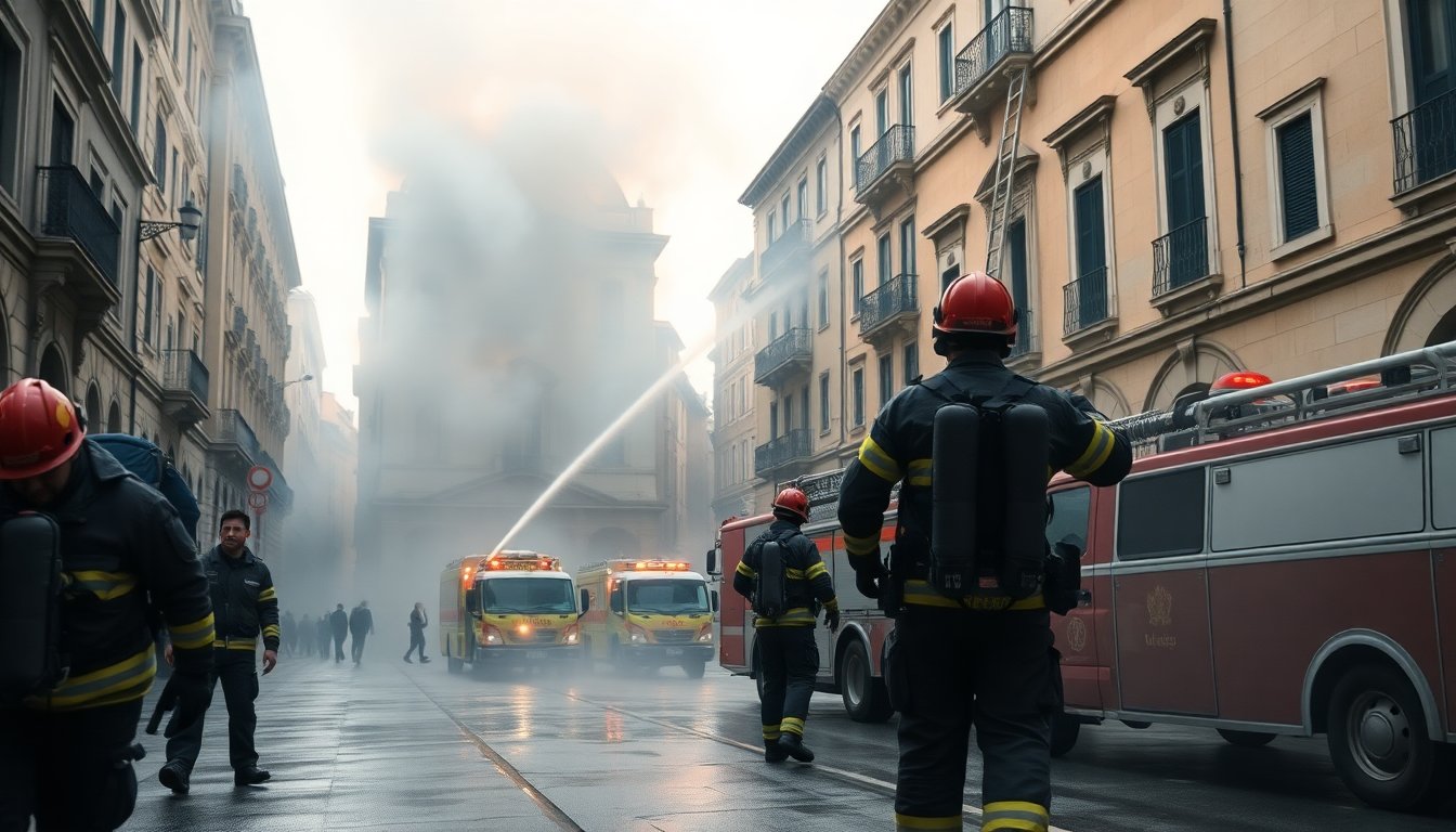 intervento dei vigili sul grande incendio nel centro storico 1772153601