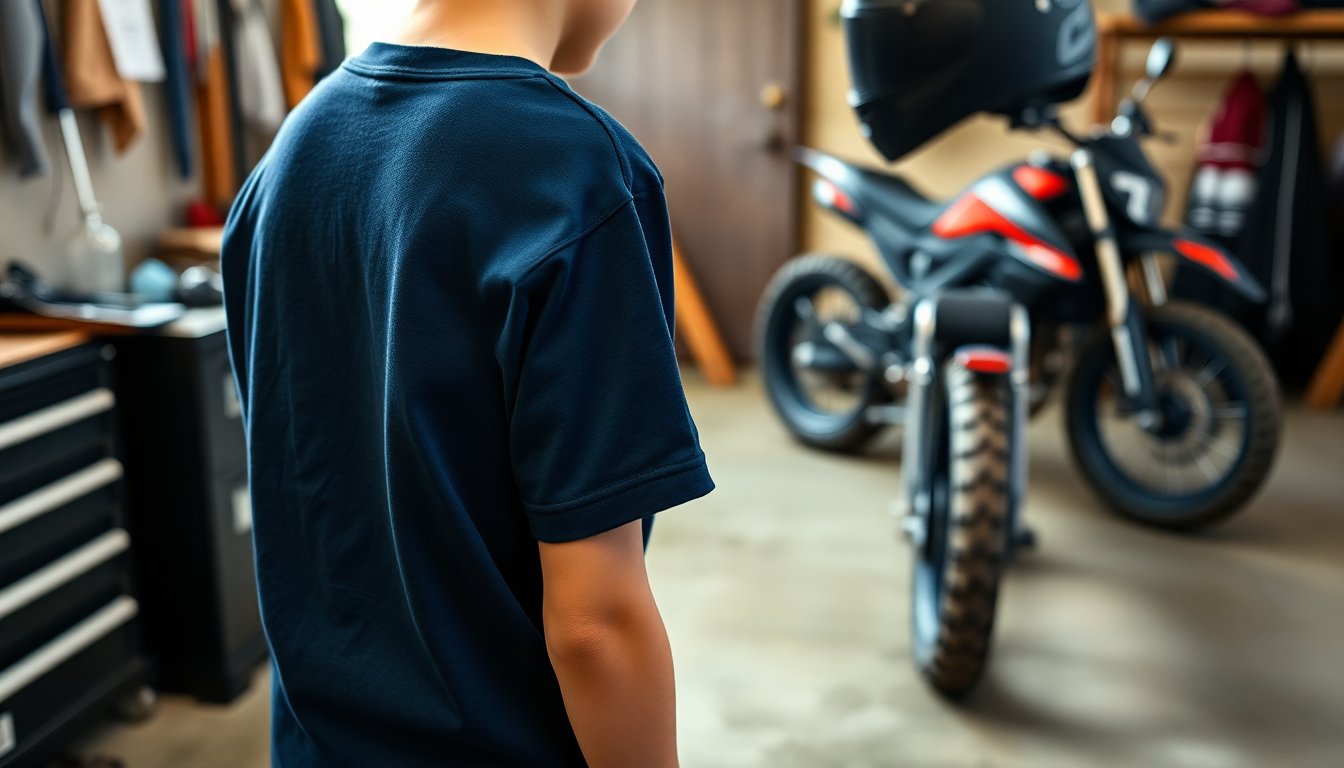 t shirt bambino alex marquez in cotone blu navy 1770965760