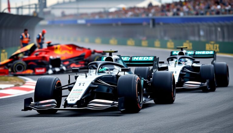 prima fila mercedes a melbourne russell davanti ad antonelli tra caos e multe 1772920360