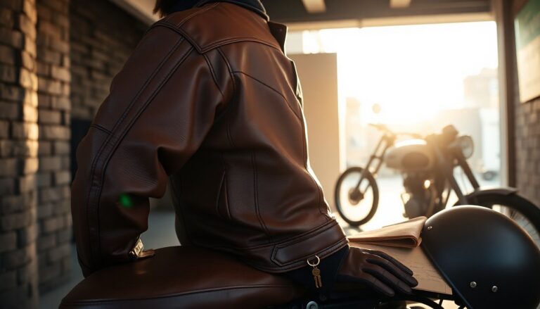 Giacca Segura Formula in pelle di bufalo con protezioni CE