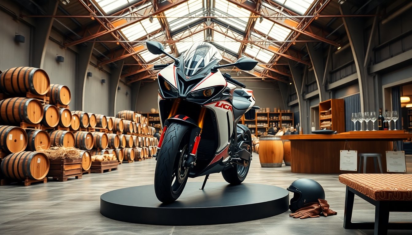 Honda RC213V in mostra allo stand Ponte1948 a Vinitaly 2026